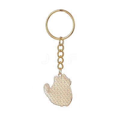 8Pcs Divination Style Alloy Enamel Keychains KEYC-JKC00457-1