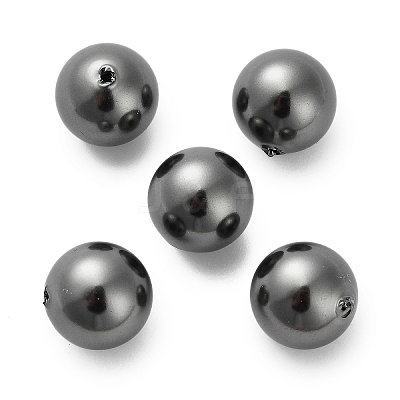 Baking Paint Pearlized Glass Pearl Round Beads HY-Q001-02B-05-1