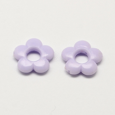 Opaque Acrylic Flower Bead Frames X-SACR-Q100-M054-1