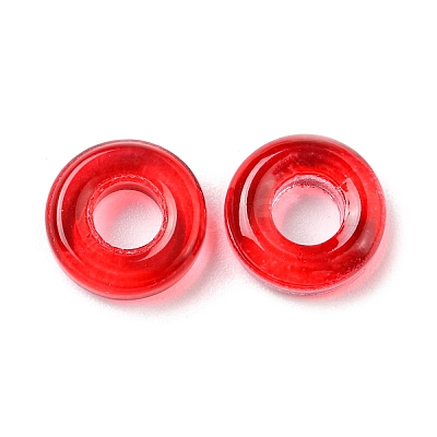 Transparent Glass European Beads GLAA-D009-01A-1