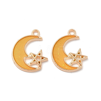 Alloy Enamel Pendants ENAM-S121-061-G-1