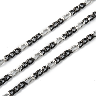 304 Stainless Steel Figaro Chains CHS-O010-05EBP-1