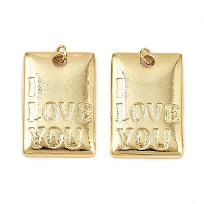 Brass Pendants KK-S526-53G-1