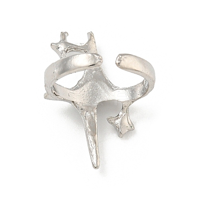 Star Zinc Alloy Open Cuff Ring LS-RJEW-Z048-01P-02-1