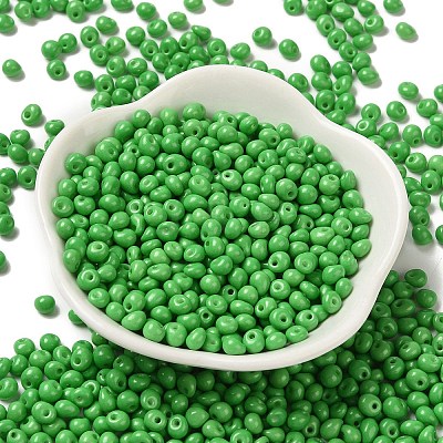 6/0 Opaque Baking Paint Glass Seed Beads X1-SEED-M012-02A-06-1