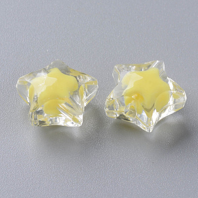 Transparent Acrylic Beads TACR-S152-02A-SS2105-1