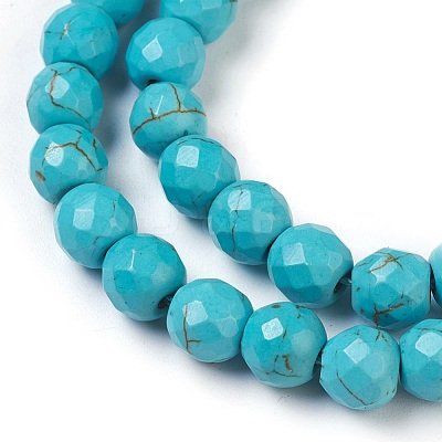 Synthetic Turquoise Beads Strands TURQ-L029-02-10mm-1