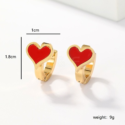 201 Stainless Steel Huggie Hoop Earrings AV5045-1-1
