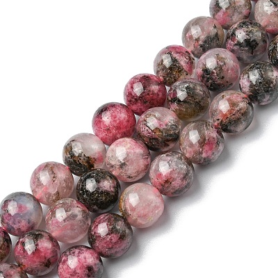 Natural Rhodonite Beads Strands G-C029-04A-1