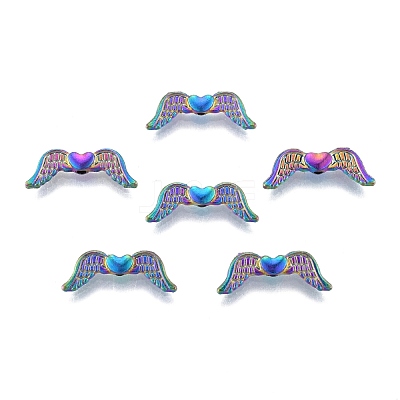Rack Plating Alloy Beads FIND-B010-07MC-1