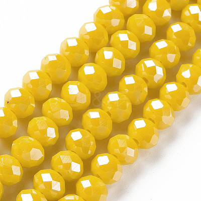 Electroplate Glass Beads Strands LS-EGLA-A034-P4mm-A07-1