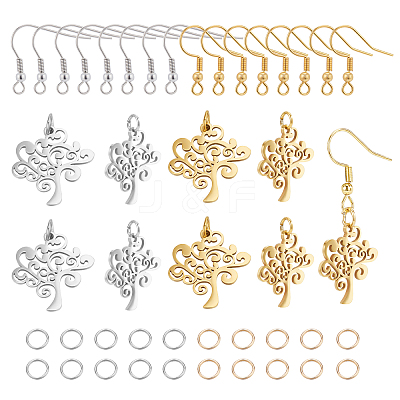 DIY Tree of Life Earring Making Kits DIY-UN0003-30-1