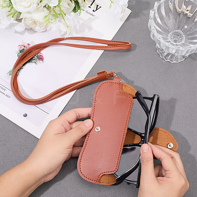 1Pc Imitation Leather Eyeglass Cases AJEW-CN0005-52A-1