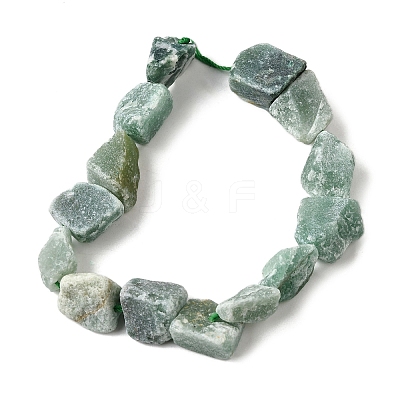 Natural Green Aventurine Gemstone Beads Strands G-S386-C03-1