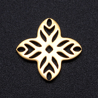 201 Stainless Steel Filigree Joiners Links STAS-S105-JN887-2-1