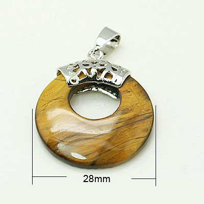 Tiger Eye Pendants G-C071-1-1