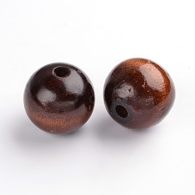 Natural Wood Beads TB25MMY-6-1