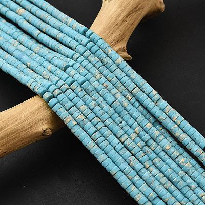 Dyed Synthetic Imperial Jasper Beads Strands G-Z089-A03-A-1