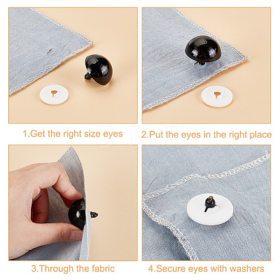 30Pcs Resin Safety Eyes DIY-FH0007-21B-1