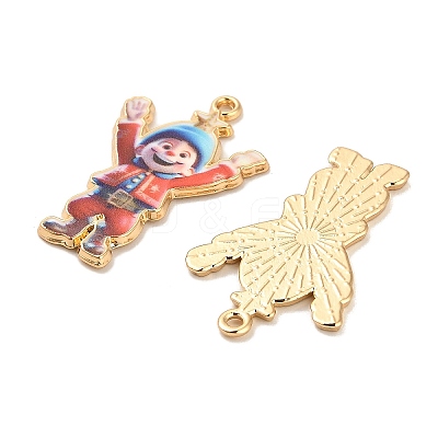 Christmas Alloy Enamel Pendants ENAM-K069-44C-G-1