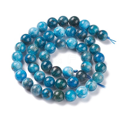 Natural Apatite Beads Strands G-F617-01-8mm-1
