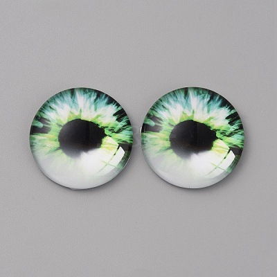 Glass Cabochons LS-GLAA-WH0033-75H-03-1