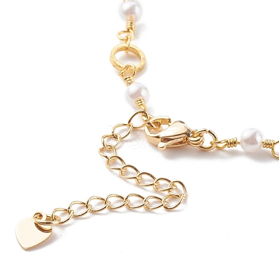 Brass Ring Link Chain Bracelets BJEW-JB06164-1