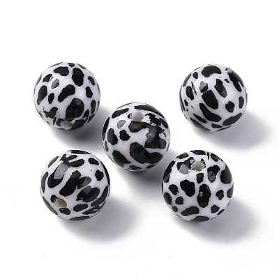 Opaque Acrylic Beads OACR-Q102-01F-1