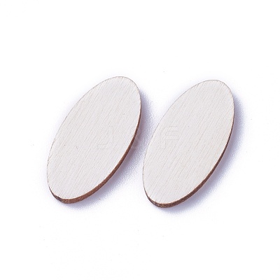 Undyed Wood Cabochons WOOD-I004-46-1