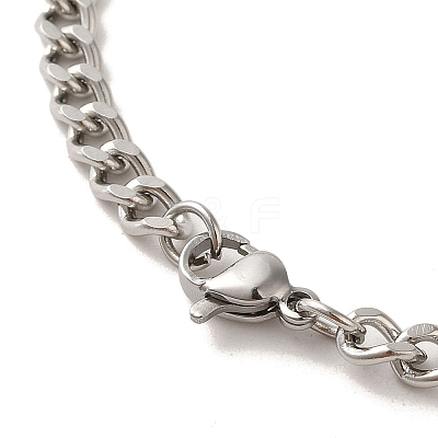 201 Stainless Steel Enamel Pendant Necklaces NJEW-P293-03P-1