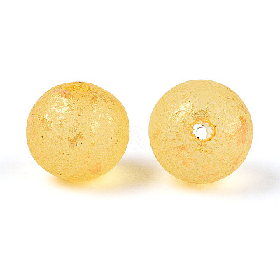 Baking Paint Glass Beads DGLA-N014-8mm-01H-1