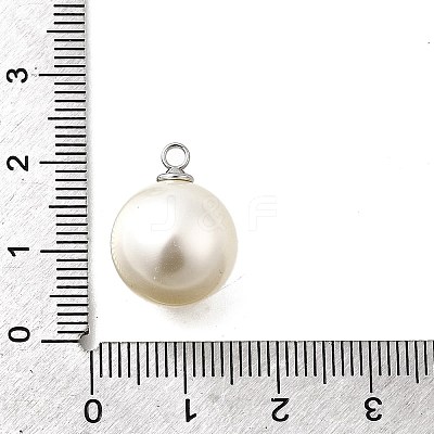 ABS Plastic Imitation Pearl Pendants FIND-H052-01H-01P-1