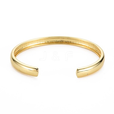 Butterfly Enamel Cuff Bangle BJEW-S141-05-1