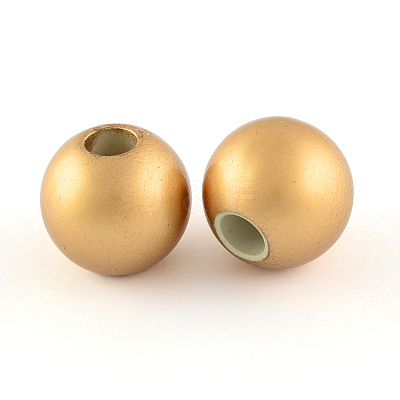 ABS Plastic Imitation Pearl European Beads MACR-R530-12mm-A58-1