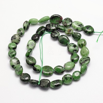 Natural Ruby in Zoisite Bead Strands G-L459-31-1