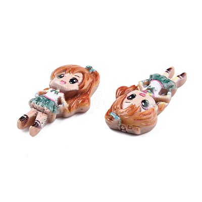 Opaque Resin Cabochons CRES-N018-049-1