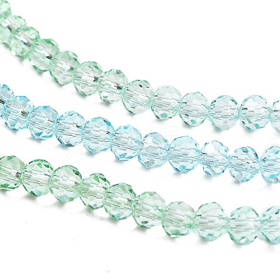 Transparent Painted Glass Beads Strands X1-DGLA-A034-T3mm-A16-1
