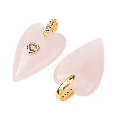 Natural Rose Quartz Pendants GG-CBA51ED-03G-08-1