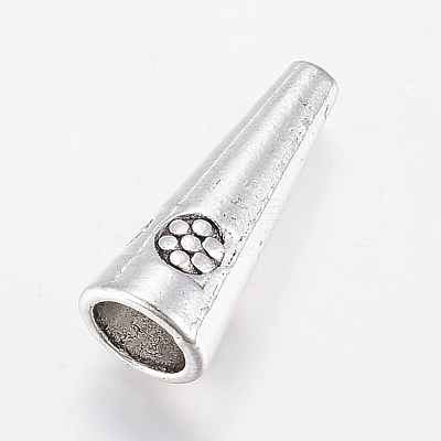 Tibetan Style Alloy Bead Cones PALLOY-ZN2419-AS-RS-1
