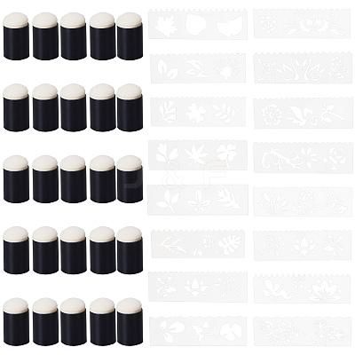 25Pcs Sponge Painting Tool DIY-CP0007-52-1