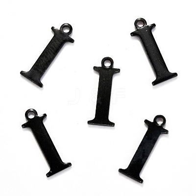 304 Stainless Steel Alphabet Charms STAS-H122-I-EB-1