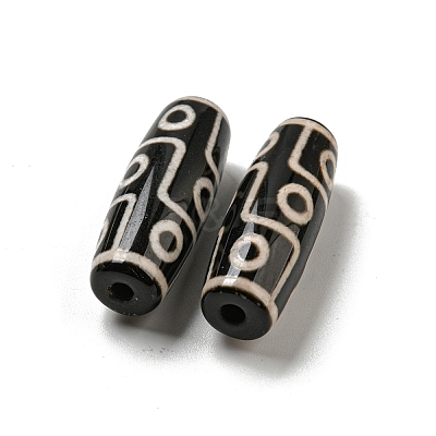 Tibetan Style dZi Beads Strands G-P526-B14-1