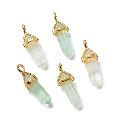 Natural Fluorite Pointed Pendants G-K329-36G-1