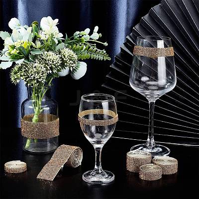Glitter Glass Hotfix Rhinestone(Resin On The Back) DIY-WH0214-29-1