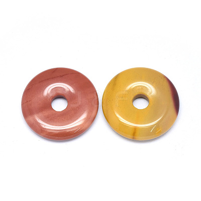 Natural Mookaite Pendants G-P415-22G-1