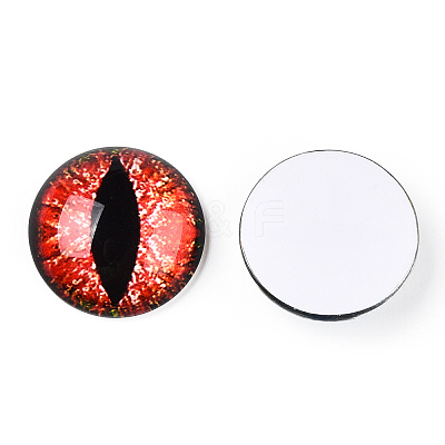 Glass Cabochons GGLA-T004-02O-1