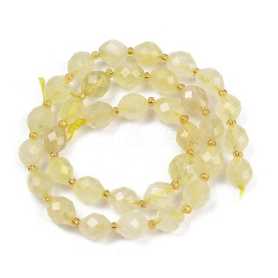 Natural Lemon Quartz(Heated) Beads Strands G-N342-149I-23-1
