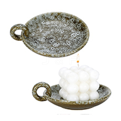2Pcs Porcelain Candle Holders DJEW-PH0001-86B-1