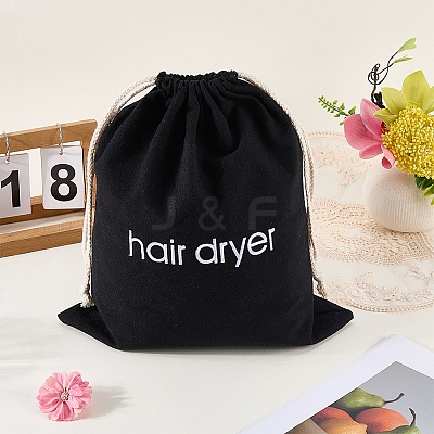 Canvas Cloth Hair Dryer Packing Drawstring Bags ABAG-WH20027-005A-1