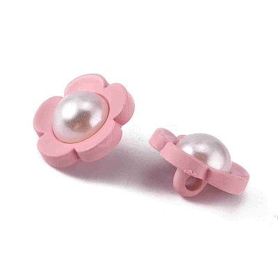 1-Hole Plstic Shank Buttons BUTT-WH0020-26A-1
